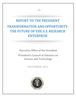 Report to the President: US Research Enterprise