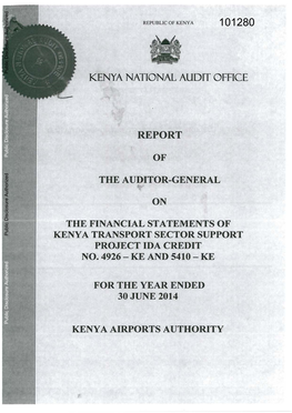 KENYA AIRPORTS AUTHORITY Kenya Airports Authority