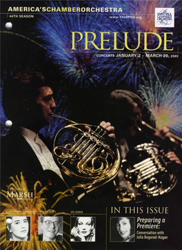 Prelude, Saint Paul Chamber Orchestra, February