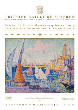 TROPHÉE BAILLI DE SUFFREN « Toujours Vainqueur, Jamais Vaincu ! » Devise De L’Amiral Bailli Pierre-André De Suffren De Saint-Tropez