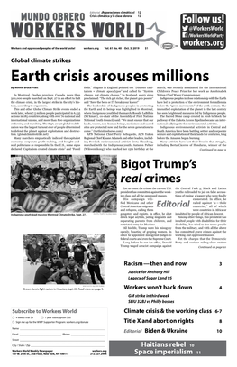 Earth Crisis Arouses Millions