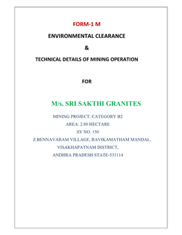 M/S. SRI SAKTHI GRANITES