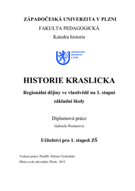 Historie Kraslicka