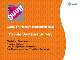 Christian Bandulet File Systems Survey