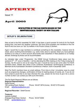 Newsletter Apr