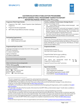 Eastern Equatoria Stabilization Programme