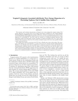 Tropical Cyclogenesis Associated with Rossby Wave Energy Dispersion of a Preexisting Typhoon