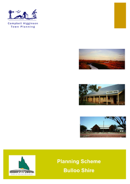 Planning Scheme Bulloo Shire I