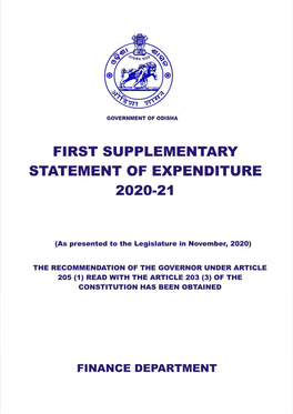 First Supplementary Budget-2020-21 Eng 0.Pdf