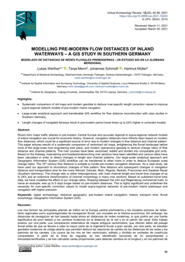 Modelling Pre-Modern Flow Distances Of