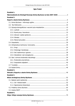 Strategia Rozwoju Gminy Bychawa Na Lata 2007-2020