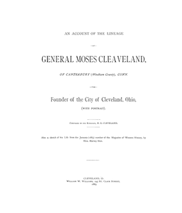 General Moses Cleaveland