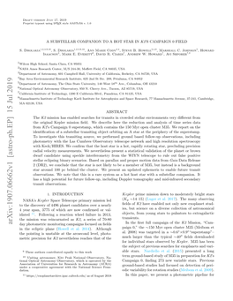 A Substellar Companion to a Hot Star in K2's Campaign 0 Field