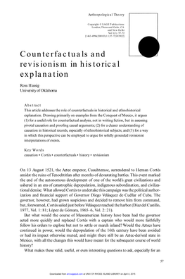 Counterfactuals and Revisionism in Historical Explanation