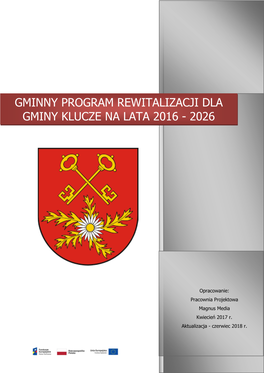 Gminny Program Rewitalizacji Dla Gminy Klucze Na Lata 2016 - 2026