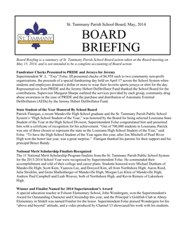 Board Briefing