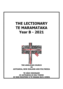 THE LECTIONARY TE MARAMATAKA Year B - 2021