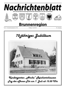Nachrichtenblatt Brunnenregion KW27 2013