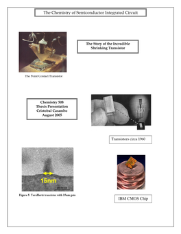 The Chemistry of Semiconductor Integrated Circuit IBM CMOS Chip