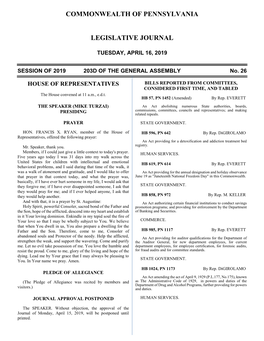 550 Legislative Journal—House April 16