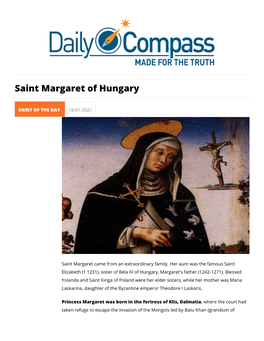 Saint Margaret of Hungary