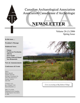 CAA Spring Newsletter 2006