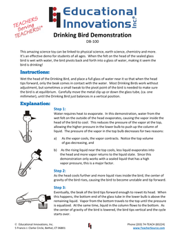 Drinking Bird Demonstration DB-100