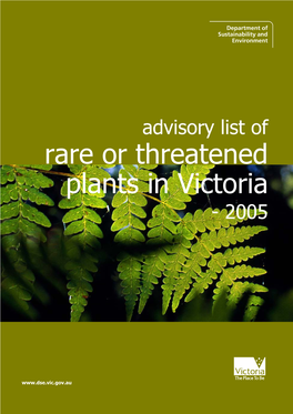 Rare Or Threatened Plants in Victoria - 2005