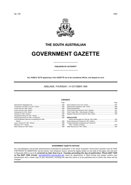 Government Gazette