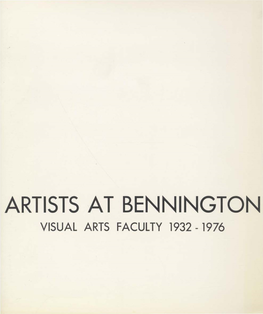 Artists at Bennington Visual Arts Faculty 1932 - 1976