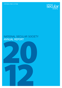 National Secular Society Annual Report