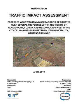 Traffic Impact Assessment