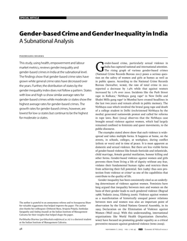 Gender Inequalities