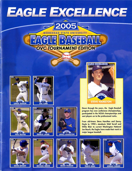 Eagle Excellence 2005 Morehead State University Eagle Baseball