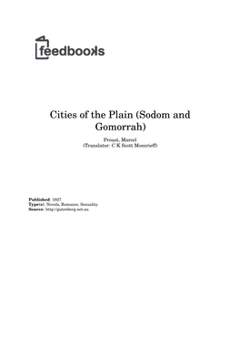 Cities of the Plain (Sodom and Gomorrah)