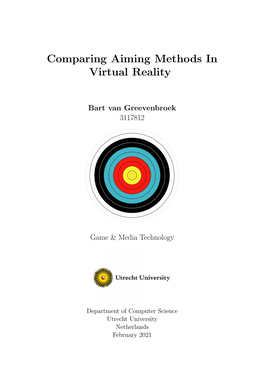 Comparing Aiming Methods in Virtual Reality