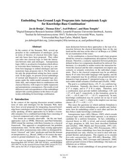 Embedding Non-Ground Logic Programs Into Autoepistemic Logic