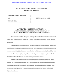 Case 5:01-Cr-00012-Gwc Document 668 Filed 11/16/15 Page 1 of 3