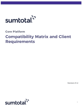 Sumtotal Browser Compatibility Matrix Document