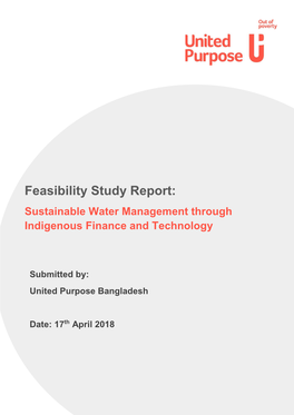 Feasibility Study Report: Sustainable Water Management Through Indigenous Finance and Technology
