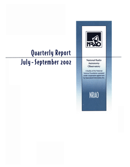 Quarterly Report, July