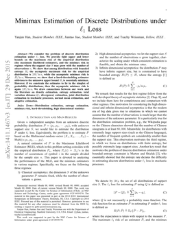 Minimax Estimation of Discrete Distributions Under L1 Loss