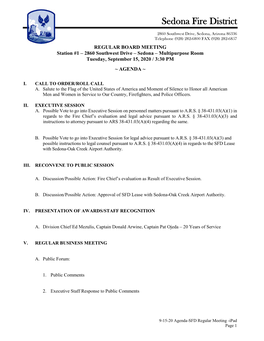 Board Meeting Packet