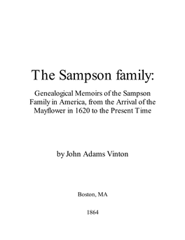 The Sampson Family