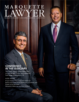 CONFIDENCE in the JUDICIARY the Fourth Circuit’S Judge Albert Diaz on Judicial Term Limits—And a Reaction from Judge James Wynn, L’79