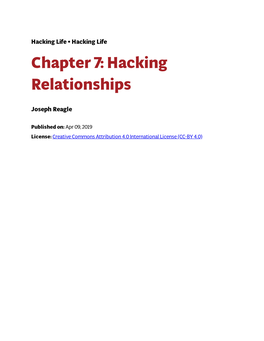 Hacking Relationships