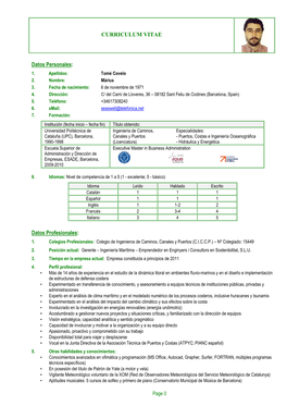 CURRICULUM VITAE Datos Personales