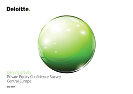 Defying Gravity Private Equity Confidence Survey Central Europe