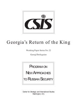 Georgia's Return of the King