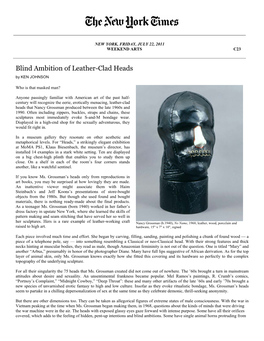 Blind Ambition of Leather-Clad Heads by KEN JOHNSON